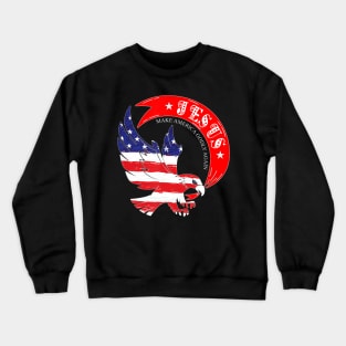 Jesus Make America Godly Again Christian Patriotic Gift Crewneck Sweatshirt